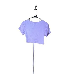 Love J Purple Crop Top Size Large